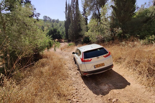 מיער חרובית לתל-משואה עם הונדה CR-V